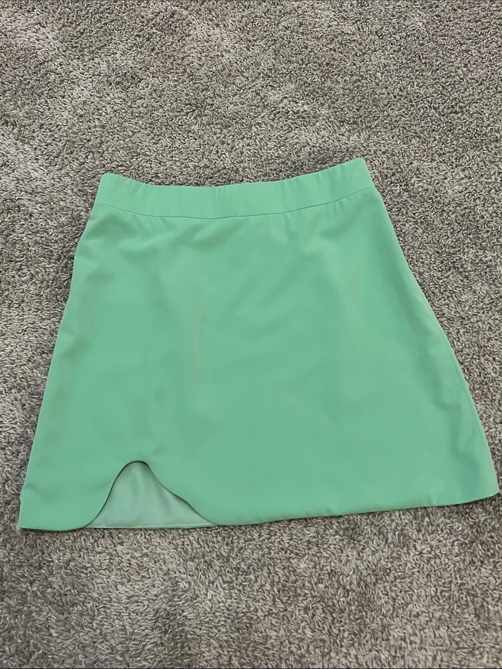 NWT The Slip Melinda Mint Green Mini Skirt Size Small‎ Scallop Hem MSRP $78